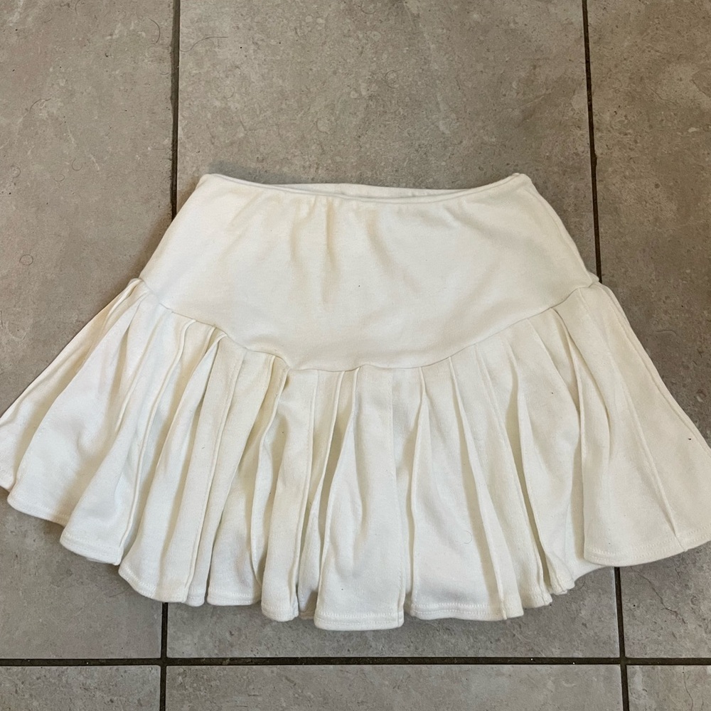 Micro mini skirt with built in shorts